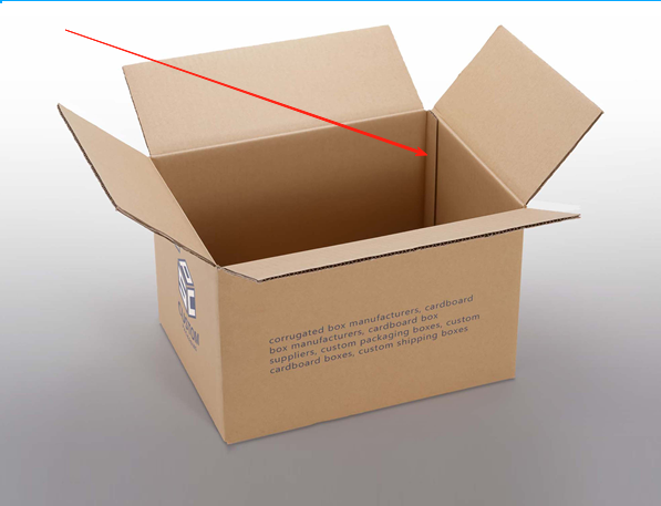 water-based adhesive applied to glue flap